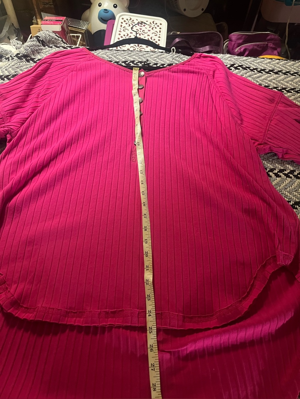 Free People Movement pink Lg Bella layer long sleeve ribbed tee. NWOT - Picture 7 of 9